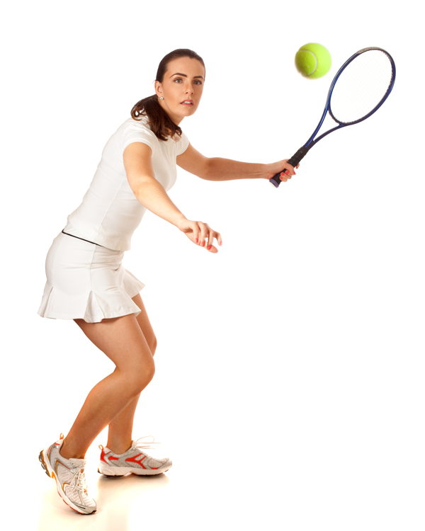 打网球的外国美女图片