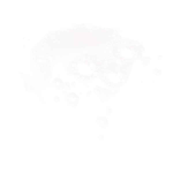 零落的白色肥皂泡沫泡泡