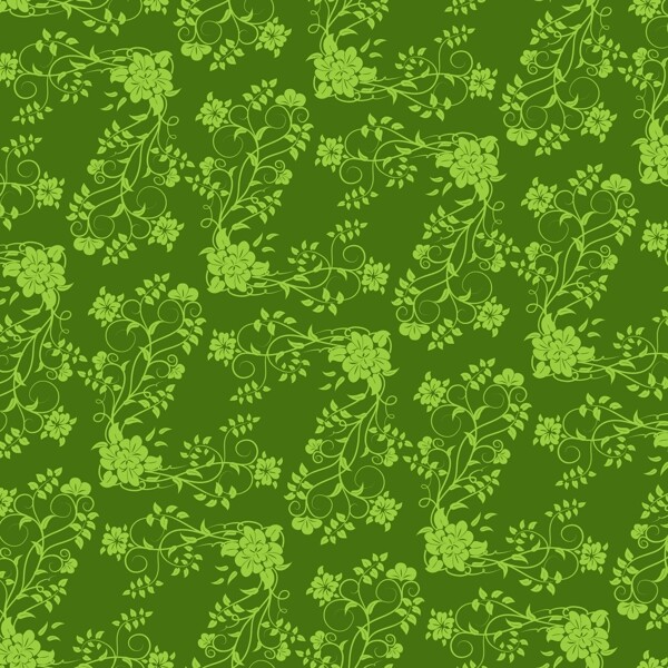 绿色花卉图案背景