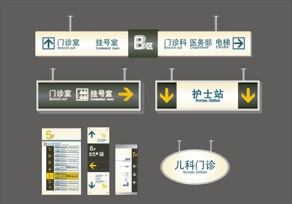 医院标识导视图片