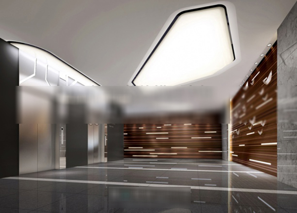 电梯口走廊3d模型下载