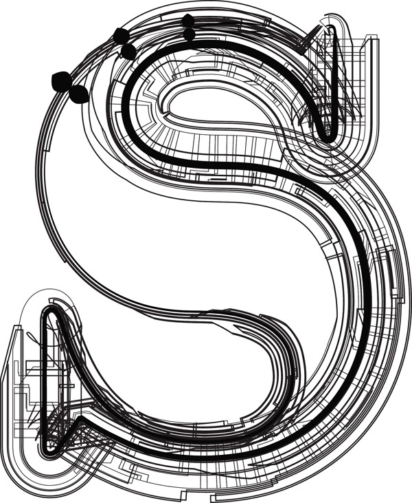 字体的字母S技术