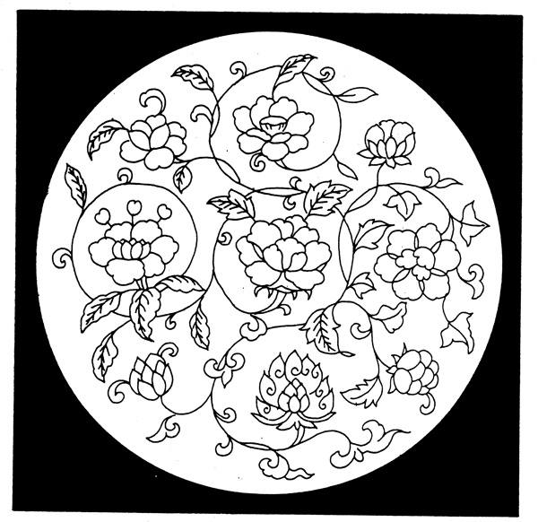 花鸟图案元明时代图案中国传统图案039