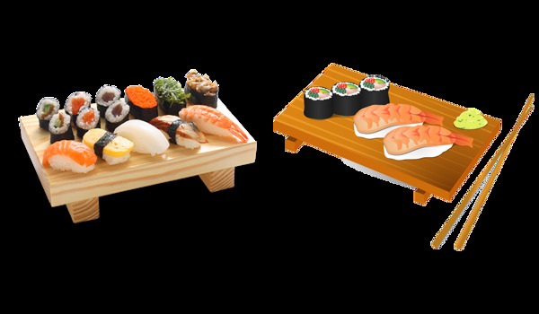 寿司摆盘图片免抠png透明图层素材