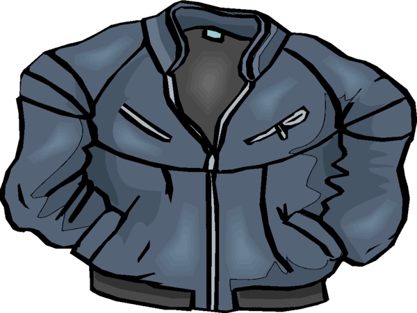 灰色调男款拉链夹克设计