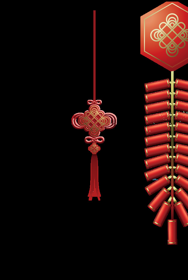 红色喜庆中国风装饰素材