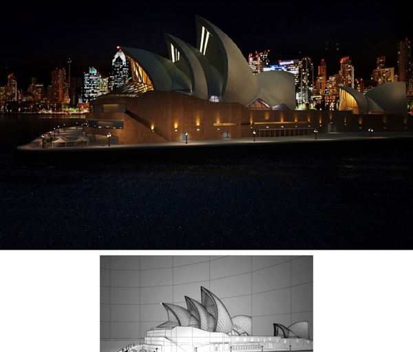 悉尼歌剧院3d模型图片