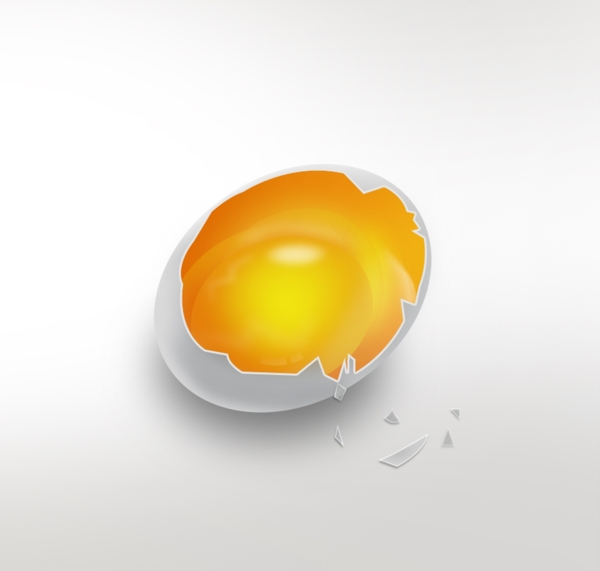 鸡蛋分层蛋黄蛋清碎鸡蛋