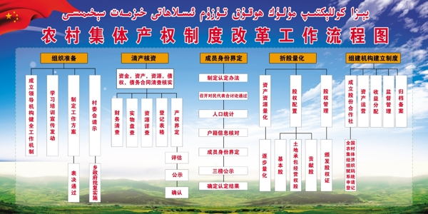 农村集体产权制度改革工的流程图图片