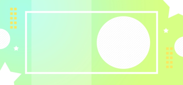 浅绿色圆形边框背景设计