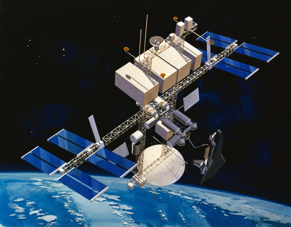 卫星通信科技信号发射锅