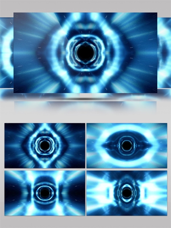 蓝光迷幻隧道动态视频素材