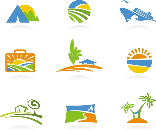 绿色有机农场logo设计图片