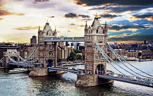 欧洲建筑风景伦敦桥英图片