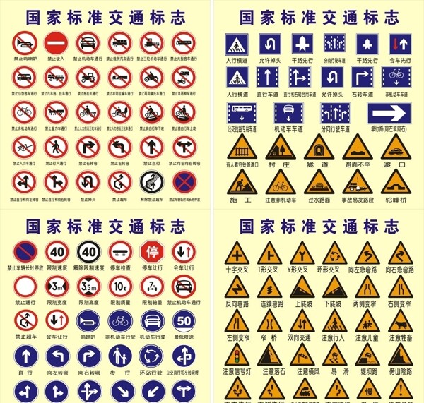 国家交通标志图片