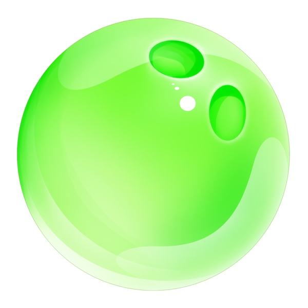 绿色圆形玻璃球