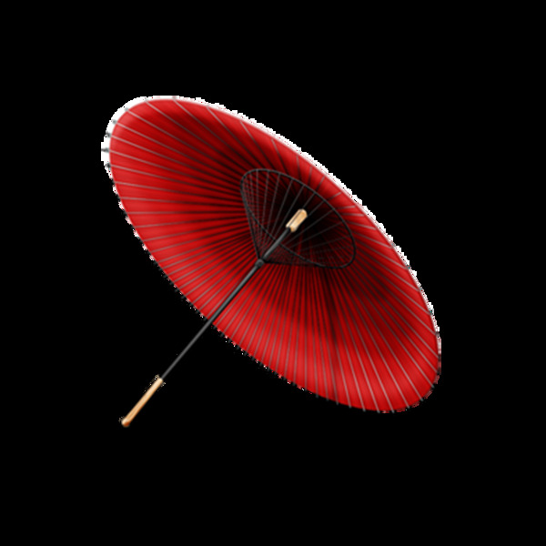 红色雨伞元素