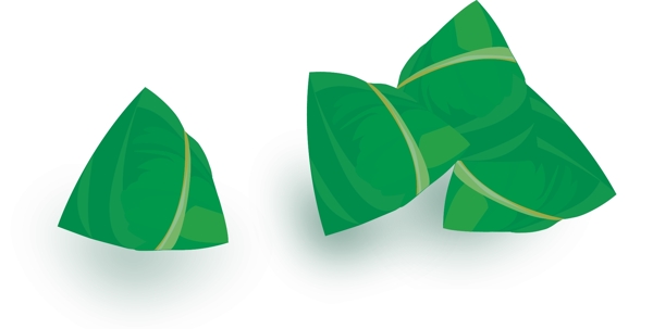 端午节粽子绿色图标矢量图图片