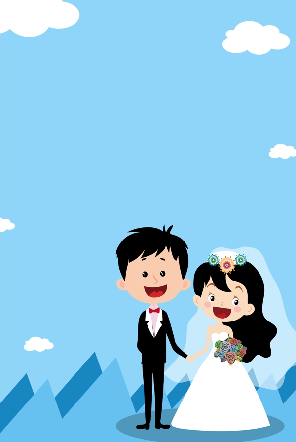 婚礼海报psd分层banner