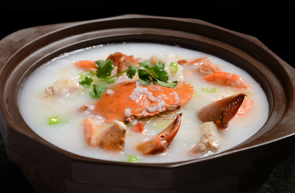 广东虾蟹粥图片
