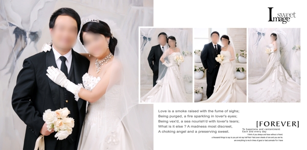 韩式风格婚纱摄影相册模板263psd