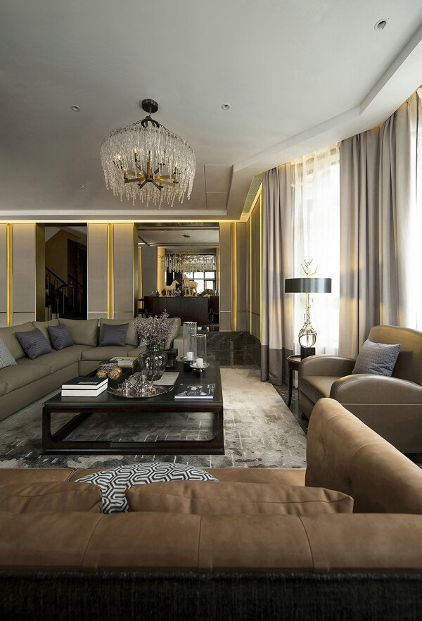 古典欧式奢华客厅效果图设计