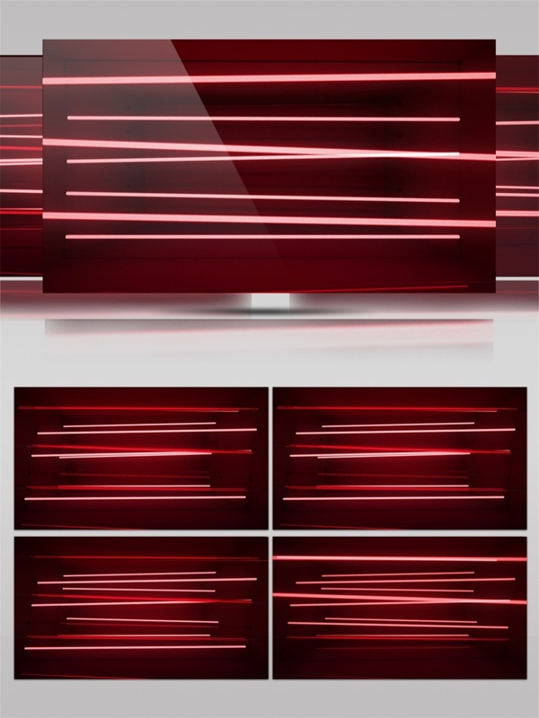 红色交错光束视频素材