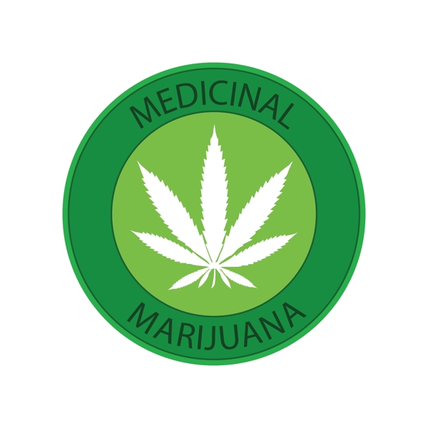 医药绿色圆形logo模板