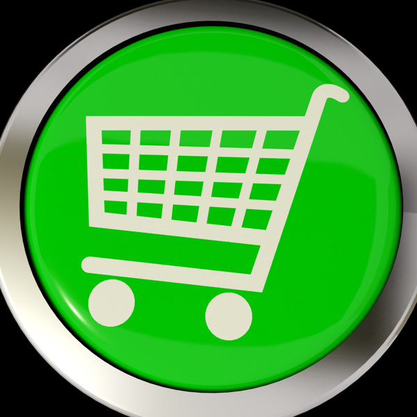 购物车图标或按钮符号检测或在线购物