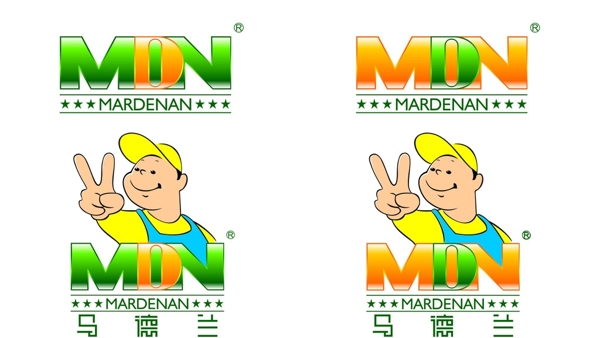 马德兰标志两种颜色图片