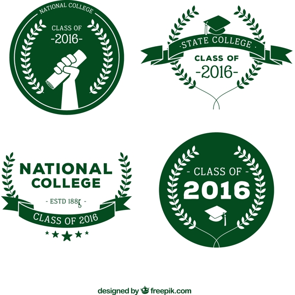 四优雅的大学理念在绿色的色彩