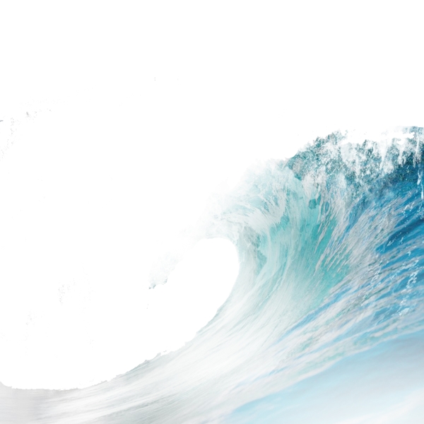 海浪蓝色海洋大浪元素