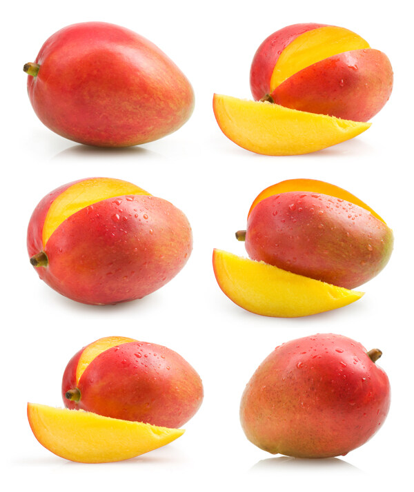 芒果与芒果切片图片