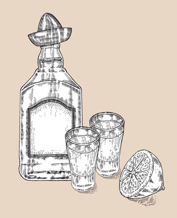 酒瓶设计图