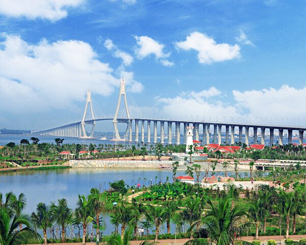湛江风景海湾大桥图片