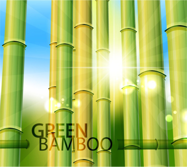 竹子设计元素矢量背景素材