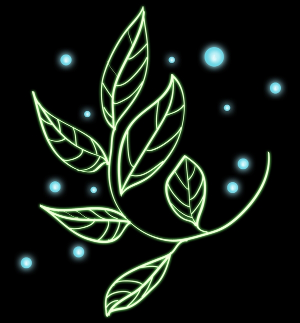 绿色灯管植物