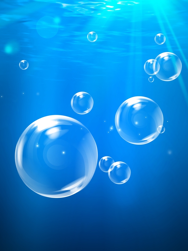 阳光海底气泡水泡