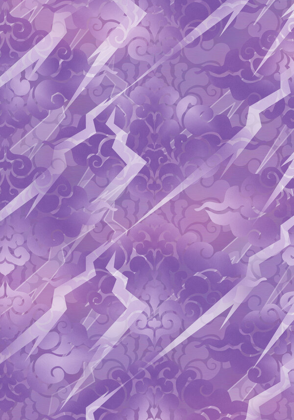 淡紫传统花纹底图