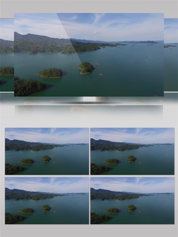 美丽的千岛湖自然风景视频音效