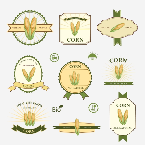 玉米产品标签