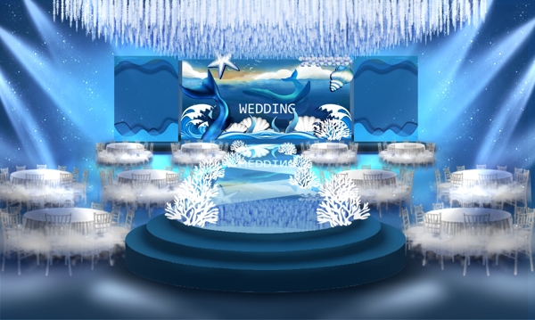 蓝色海洋婚礼
