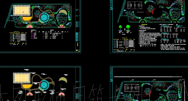 公园景观某游园园林设计施工图图片