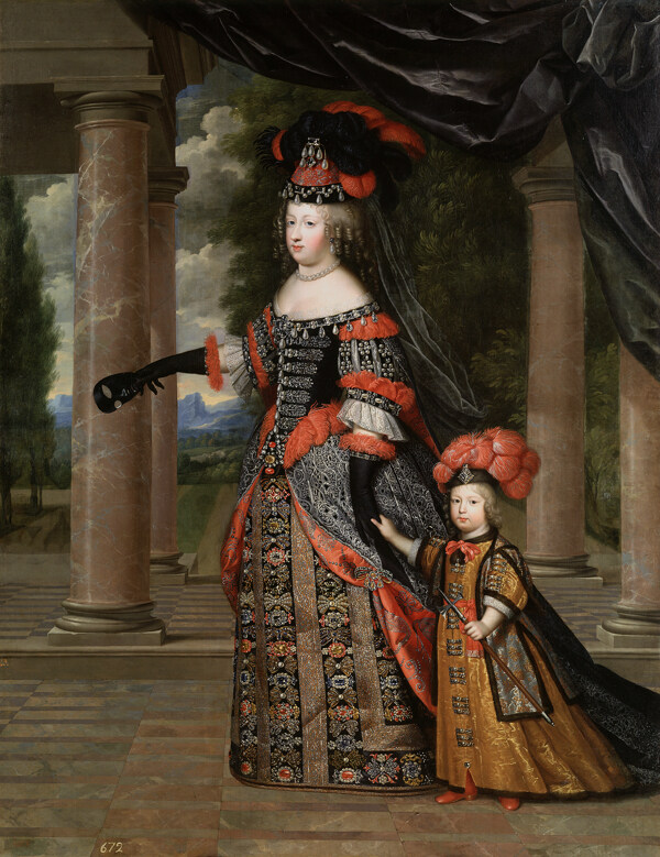 皇家女人油画图片