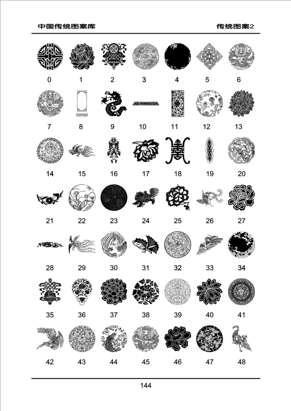 中国传统图案矢量素材大全2