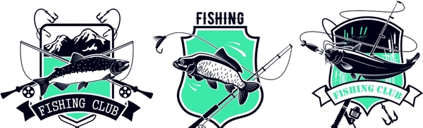 创意钓鱼俱乐部鱼标签