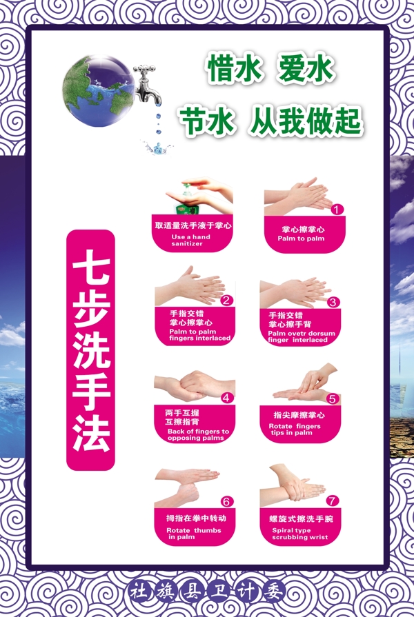 七步洗手法