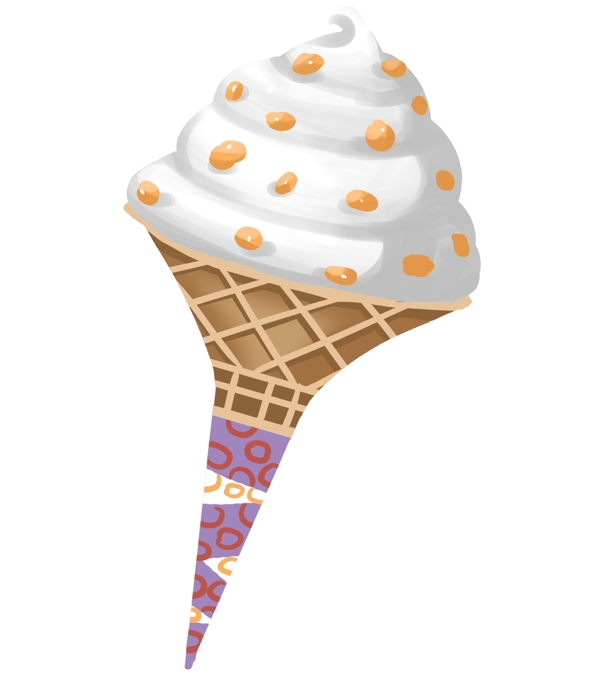 冰淇淋白色奶油甜品
