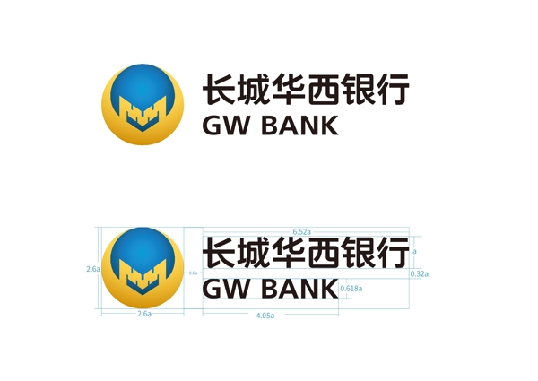 长城华西银行标志