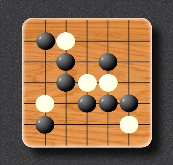 五子棋黑白棋图片